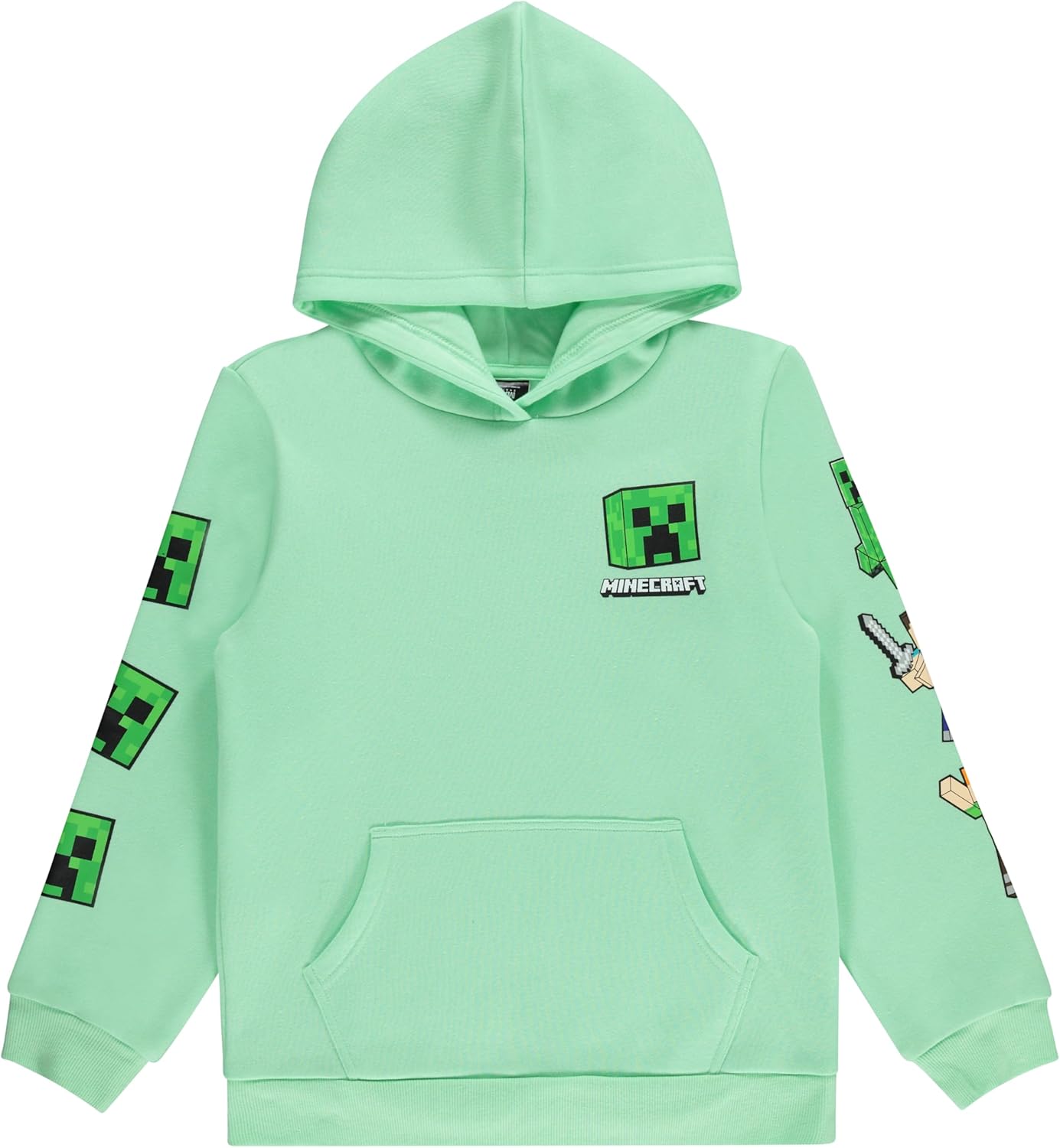Minecraft Boys Video Game Hoodie Black Green