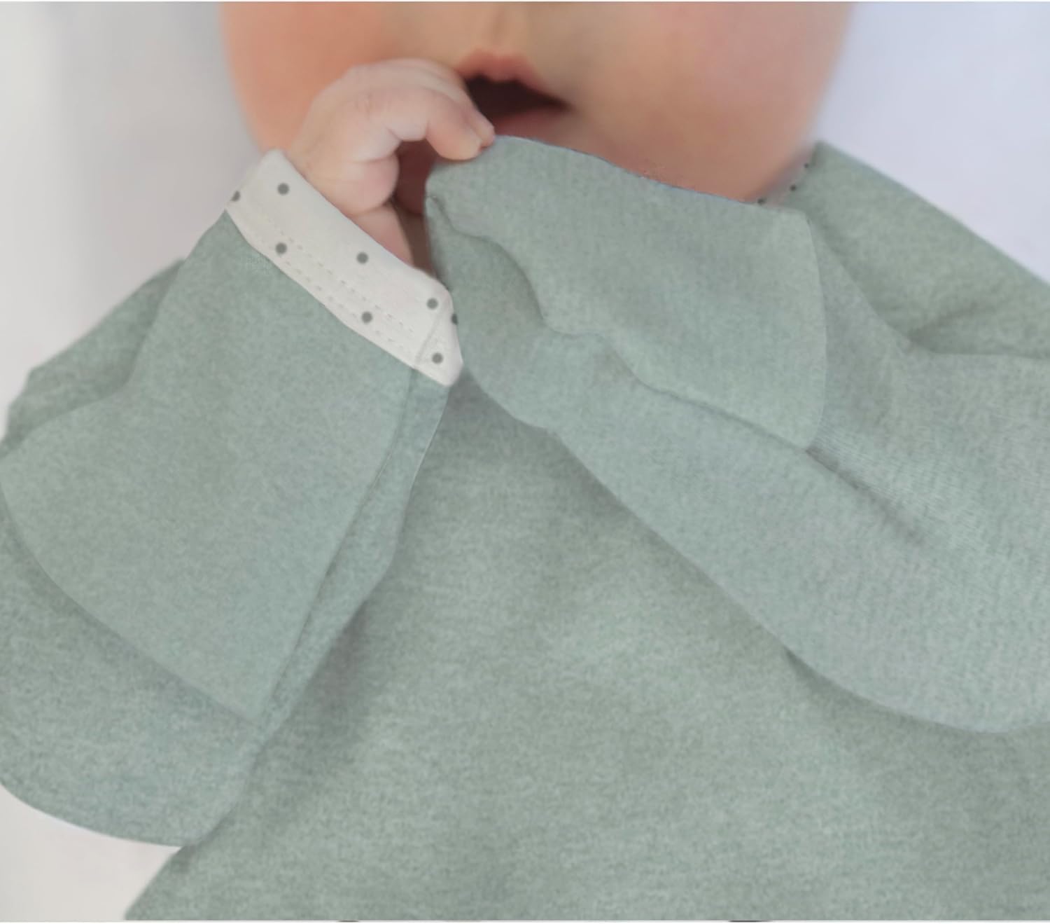 SwaddleDesigns Soft Cotton Baby Gown for Newborn 0-3 Months