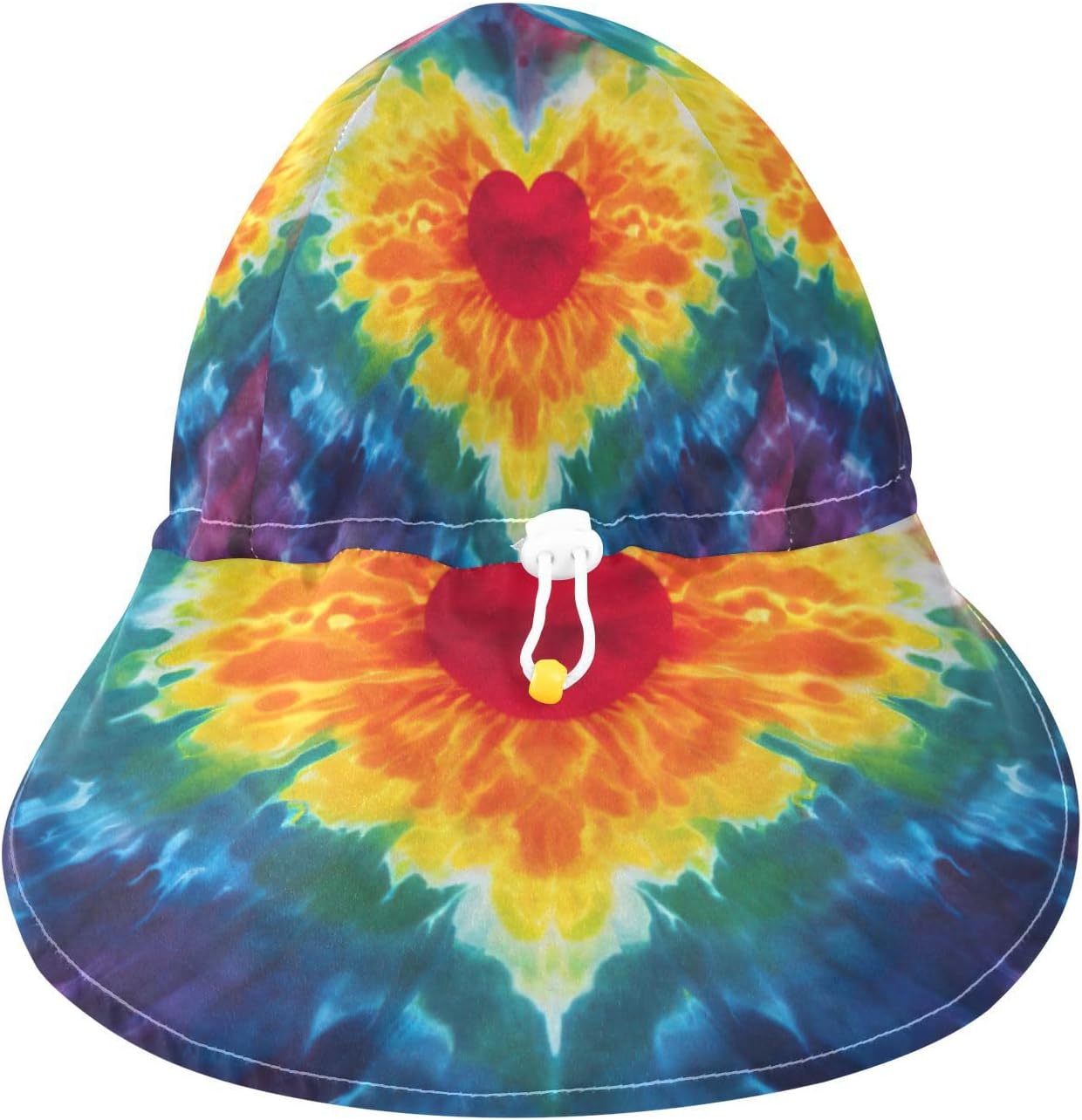 Emelivor Tie Dye Heart Baby Sun Hat 50 UPF Protection