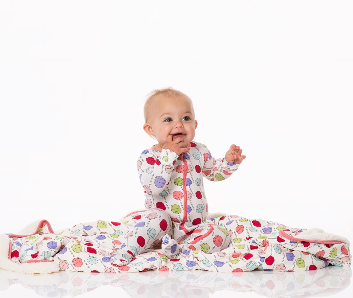KicKee Print Footie with Zipper 90s Style Ultra Soft Pajamas
