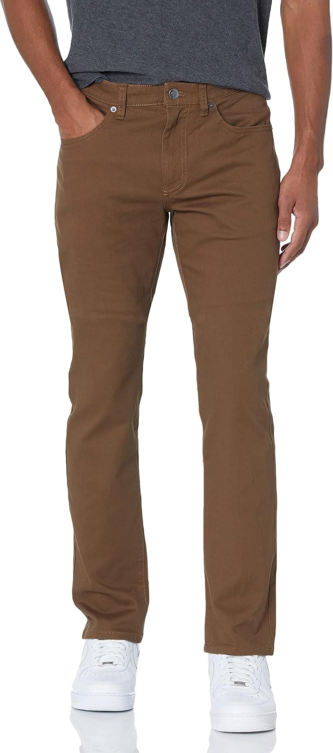 Amazon Essentials Perfect Flex Slim-Fit 5-Pocket Pants Mens Stretch Twill Design