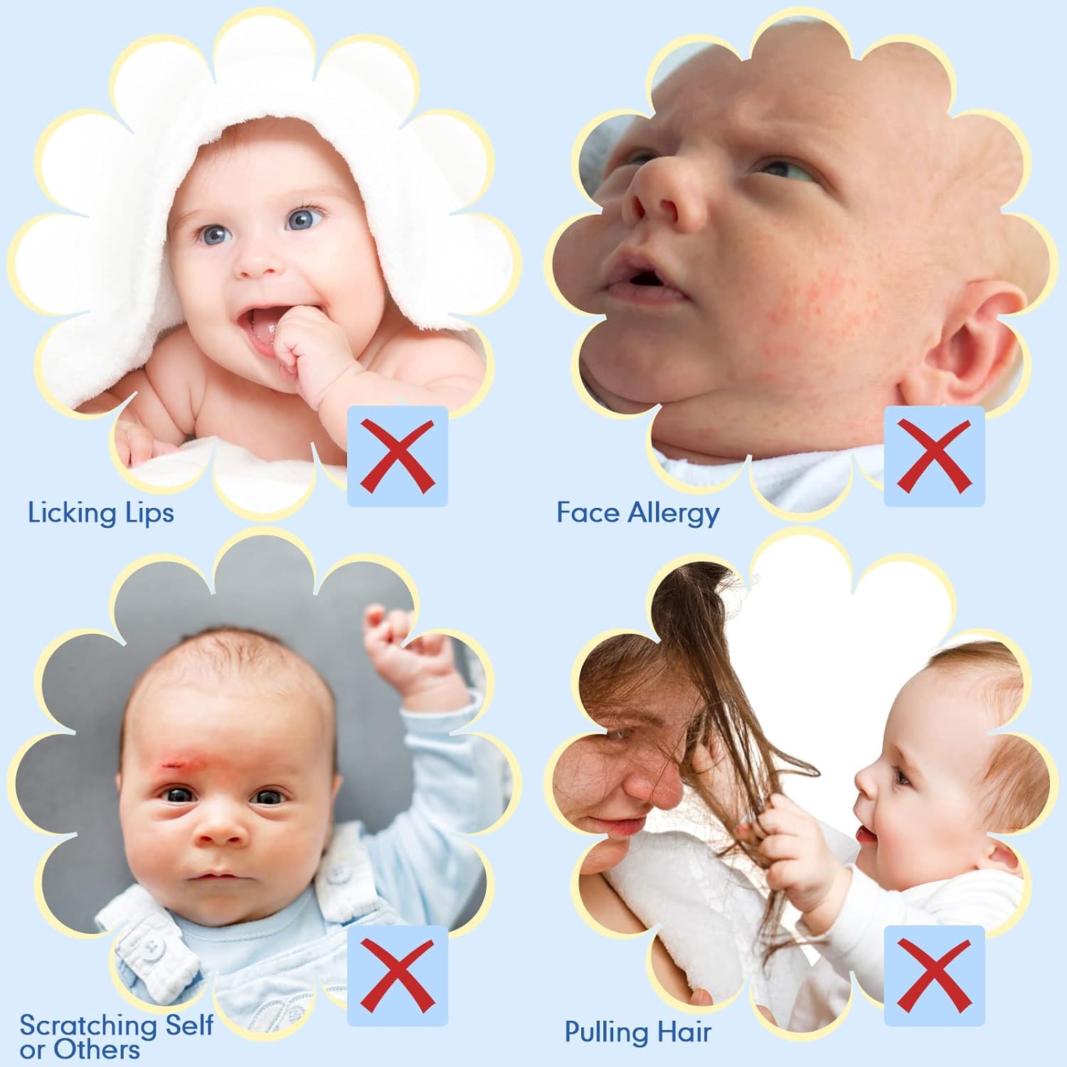 12-Pair Newborn Cuddle Mittens