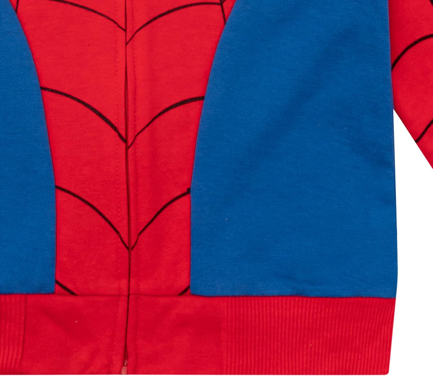 Marvel Spider-Man Boys Zip-Up Fleece Hoodie for Toddlers Cool Action