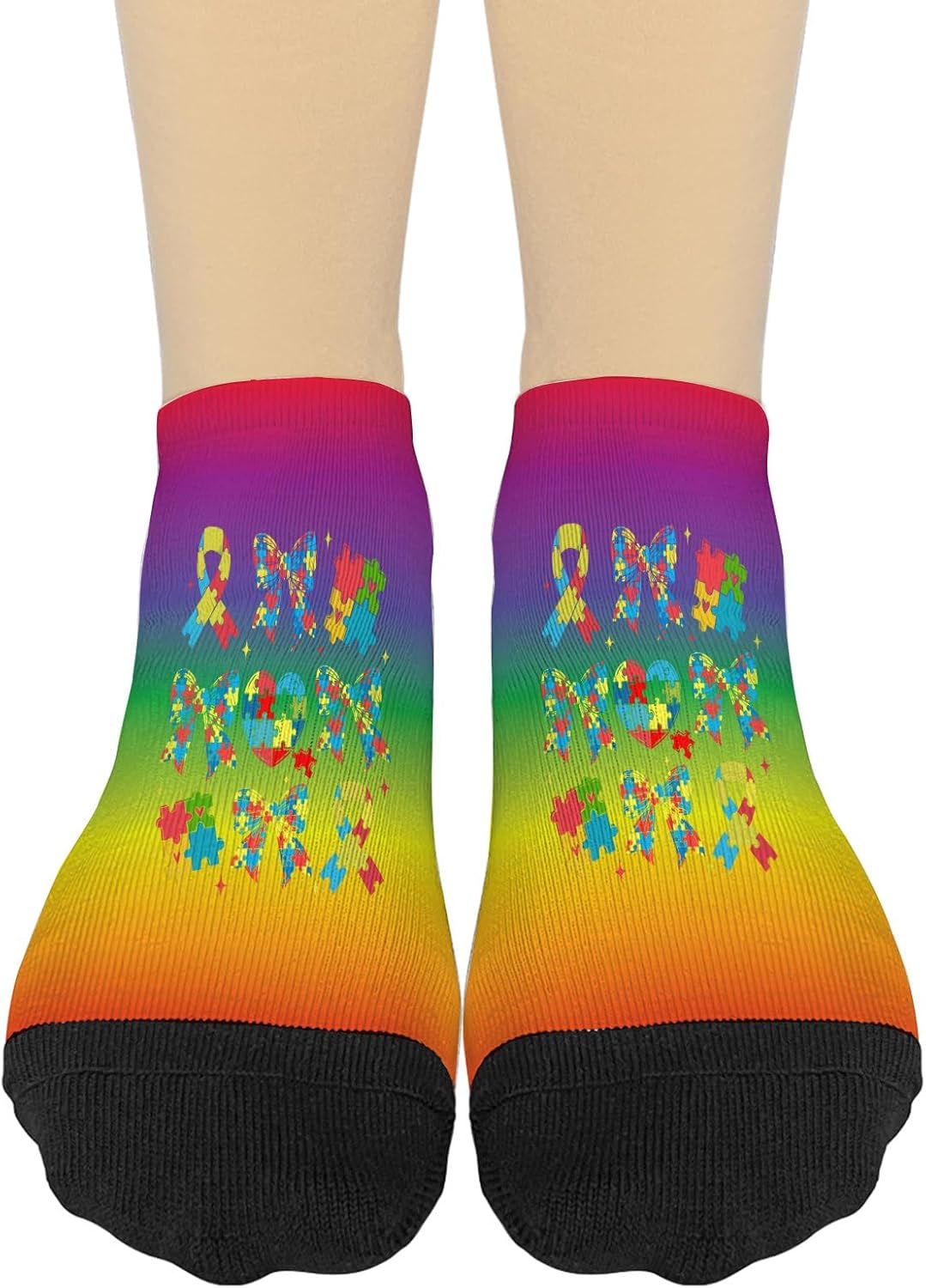Coquettess Autism Puzzles for Men Hidden Messages Socks