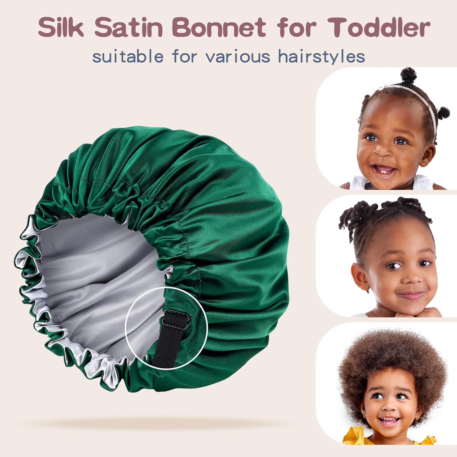 Adjustable Reversible Bonnet for Toddler Boys