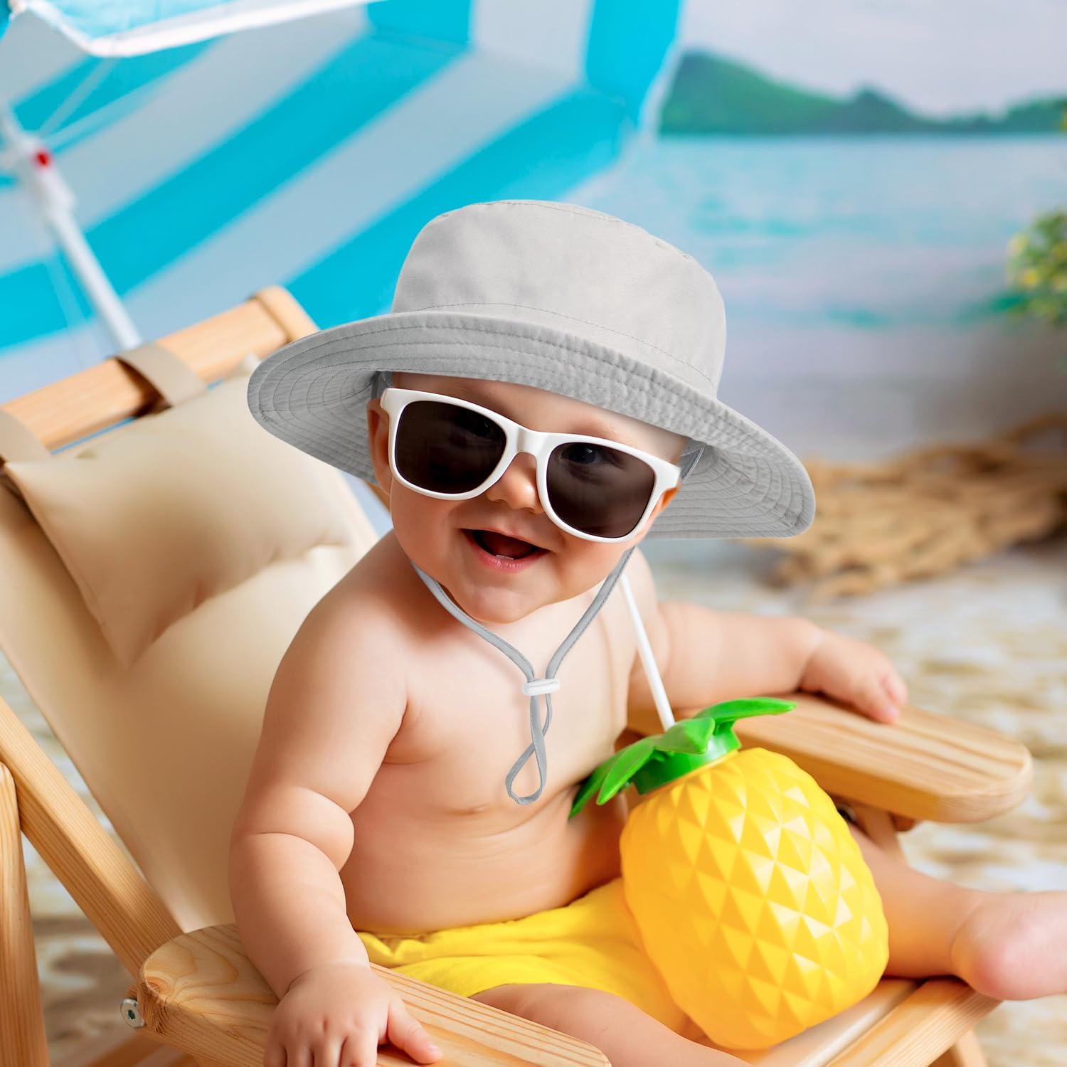 DANMY Toddler Bucket Hat UPF 50