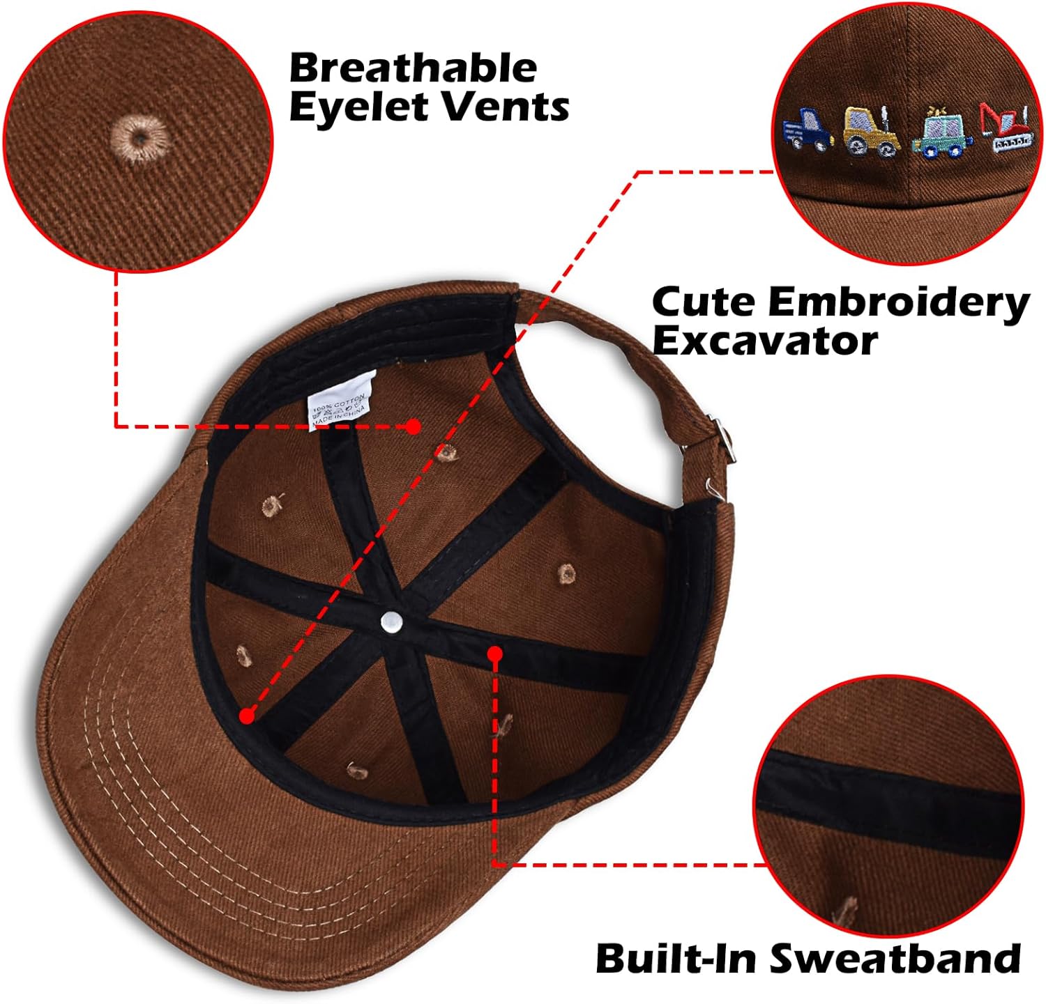 Dinosaur and Trucker Baseball Cap for Kids Sun Protection and Fun