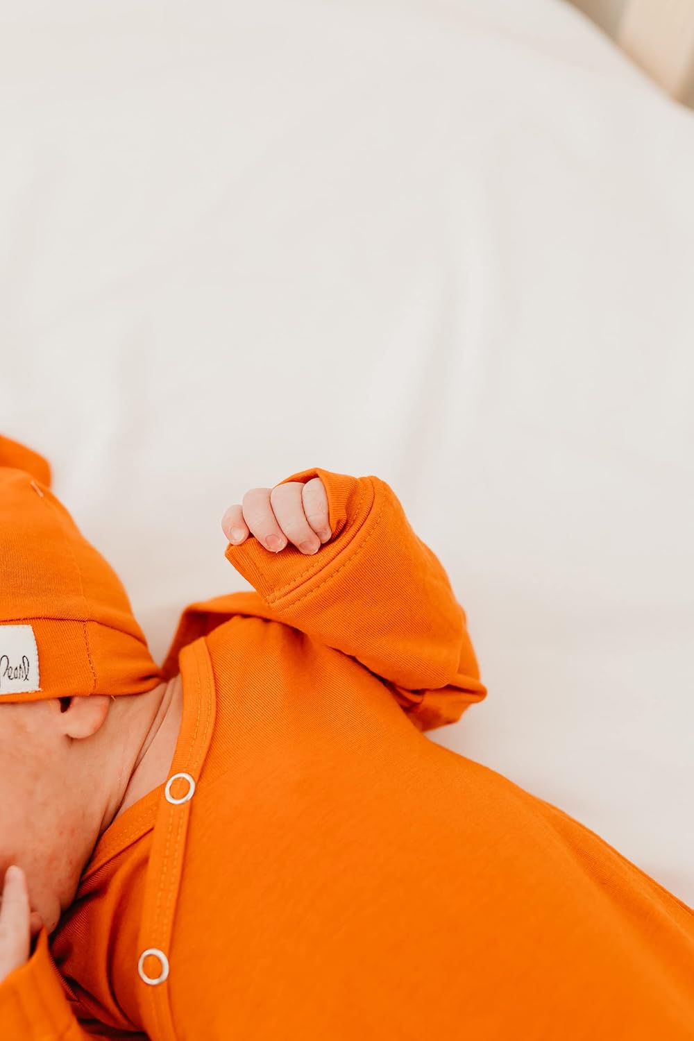 Copper Pearl Knotted Newborn Sleepers