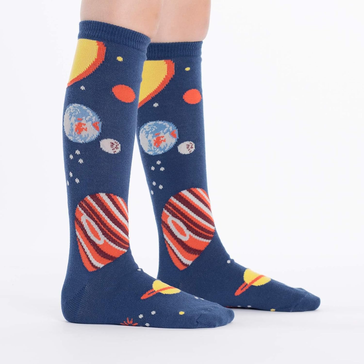 Sock It To Me Juniors Solar System Planet Knee High Socks