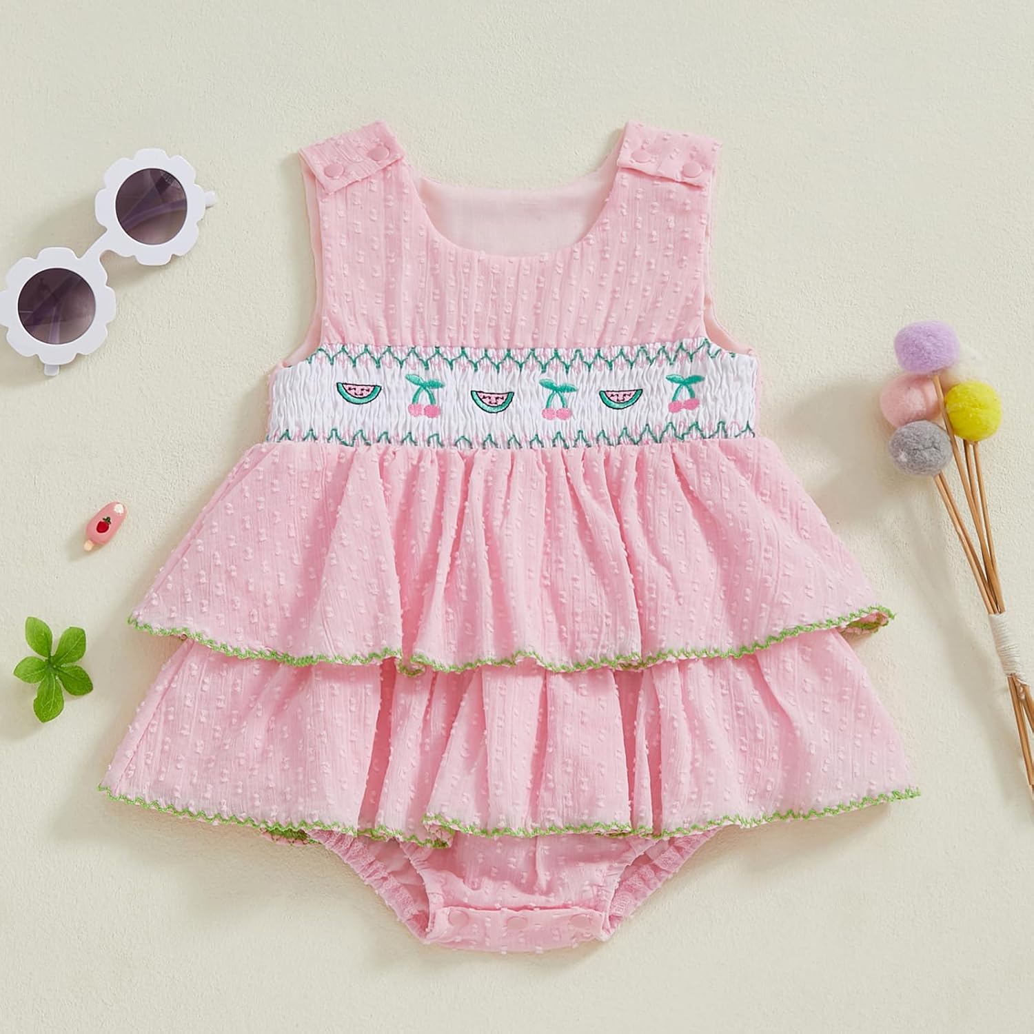Emmababy - Baby Girl Summer Romper Dress