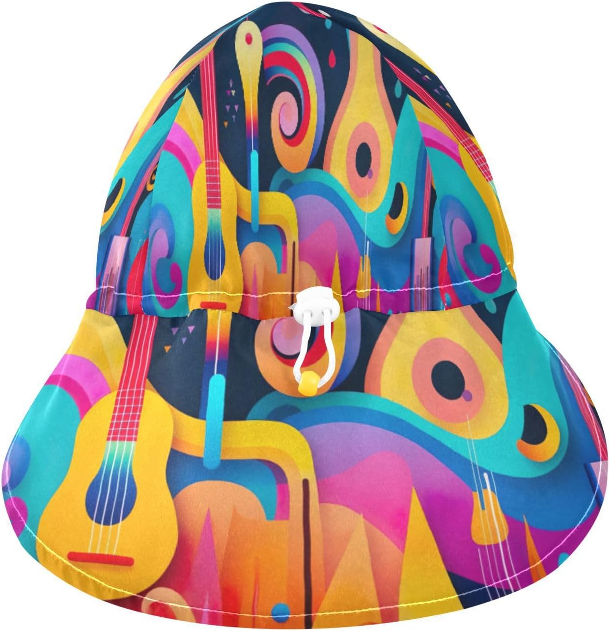 Emelivor Music Guitar Baby Sun Hat UPF 50 Wide Brim