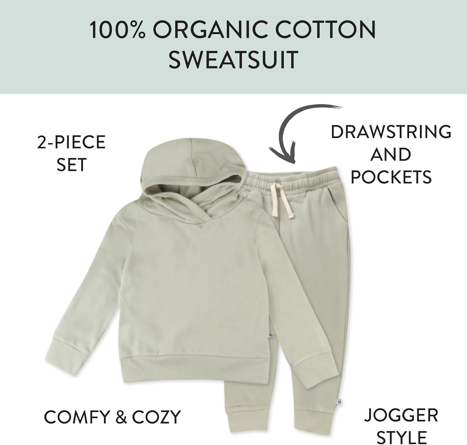 HonestBaby Multipack Pullover Hoodie Sweatshirt Jogger Sweatpant Sets Organic Cotton