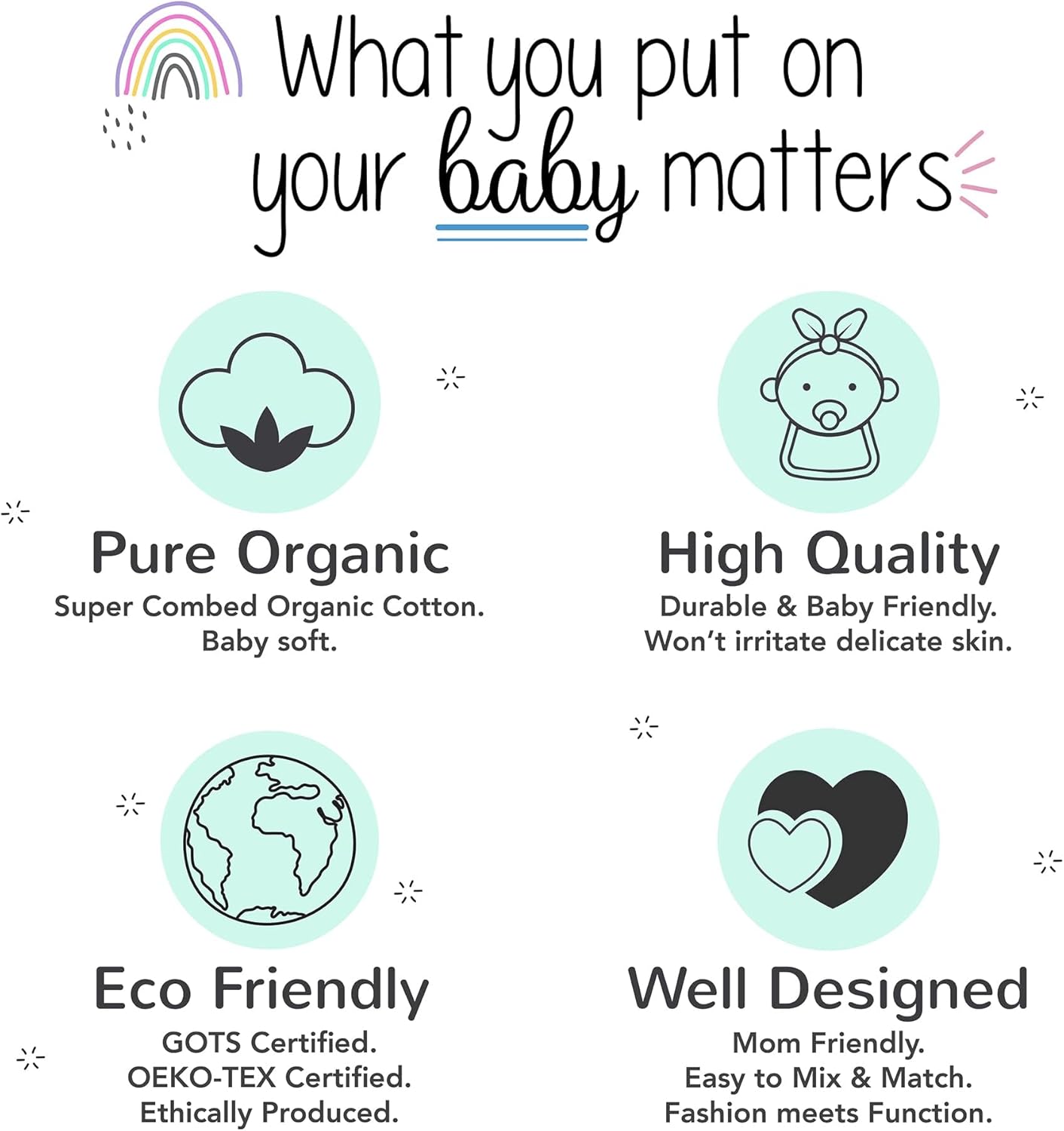 Organic Baby Girls Pajamas