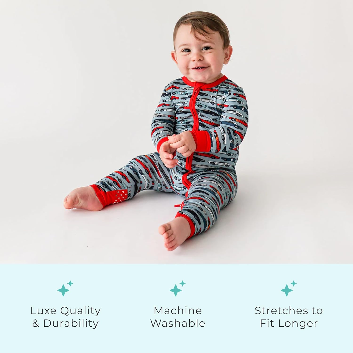 Posh Peanut Convertible Baby Sleepers Footless Pajamas for Boys Girls
