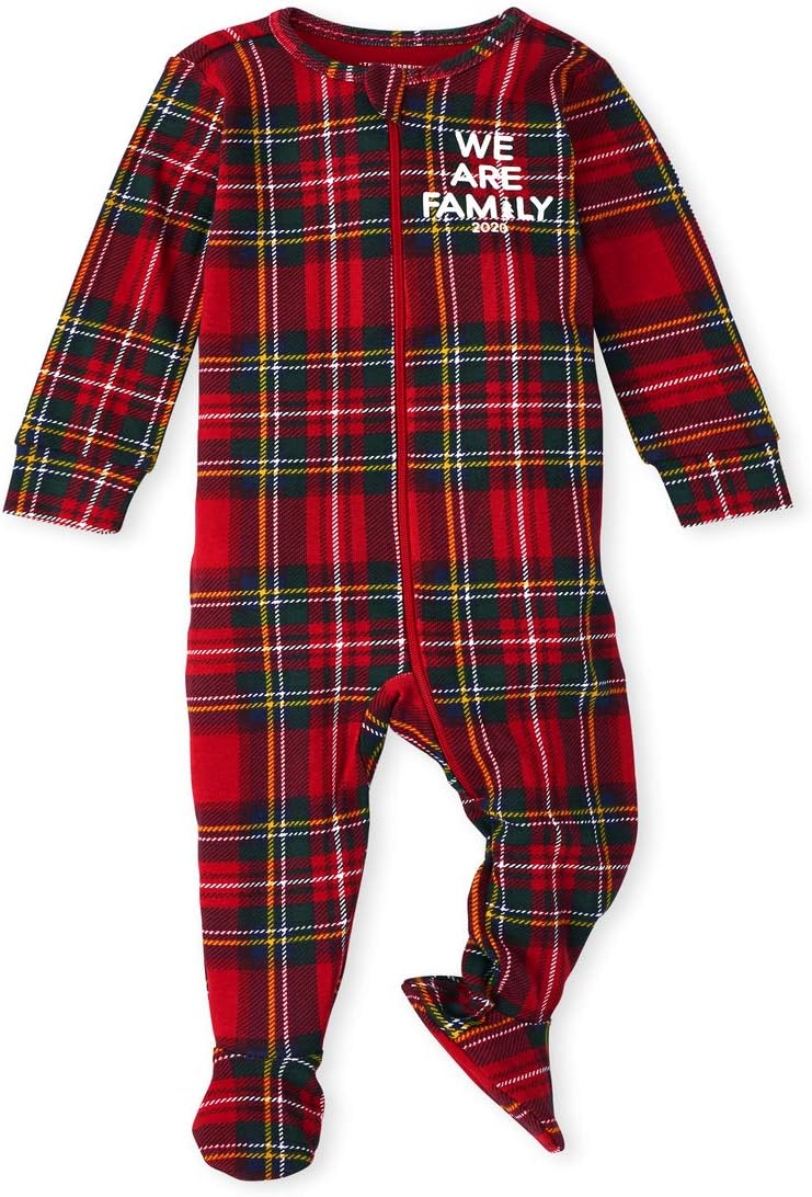 The Childrens Place Baby Christmas Stretchie Blanket Sleepers Soft Cozy for Babies