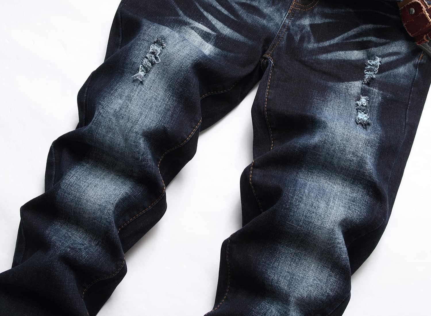 Stylish Slim Fit Mens Jeans - Premium Stretch Ripped Jeans for Men