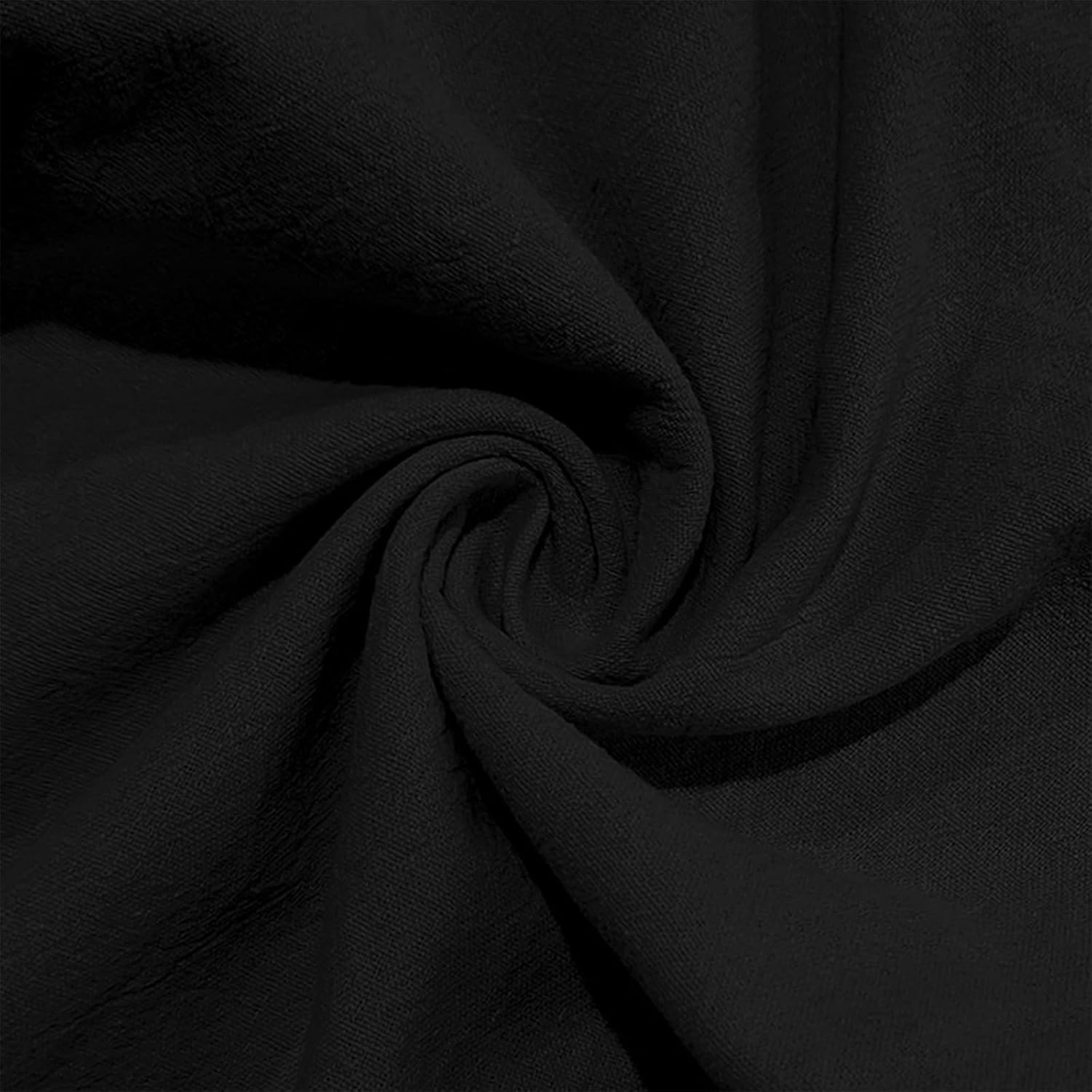Cotton Linen Pants for Men Lightweight Breathable Drawstring Baggy Beach Casual