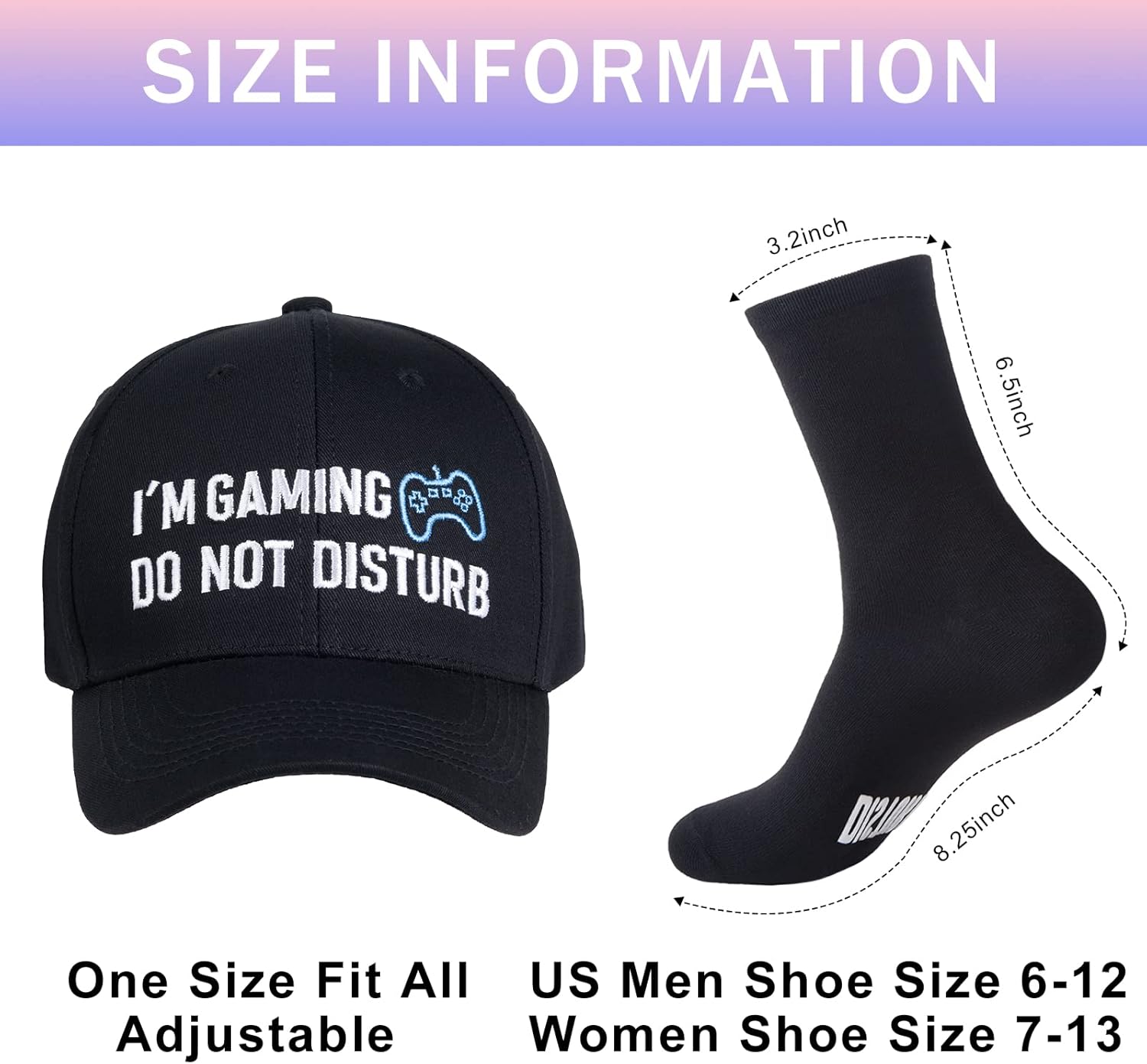 Gamer Gift Set Beanie Hat Socks for Men Teens