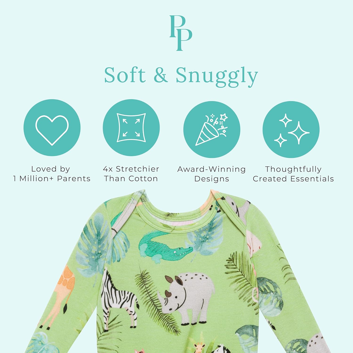 Posh Peanut Newborn Knotted Baby Gown 0-3 Months