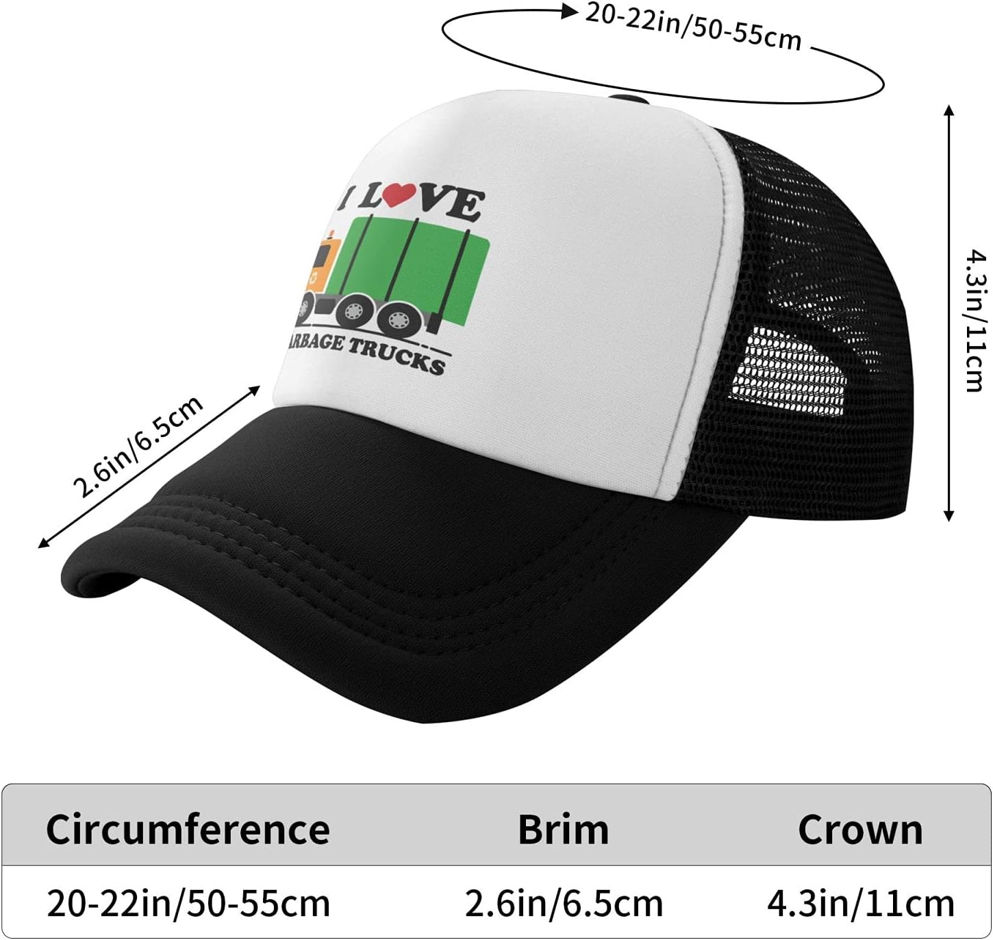 Ace Kids I Love Garbage Truck Trashy Hat