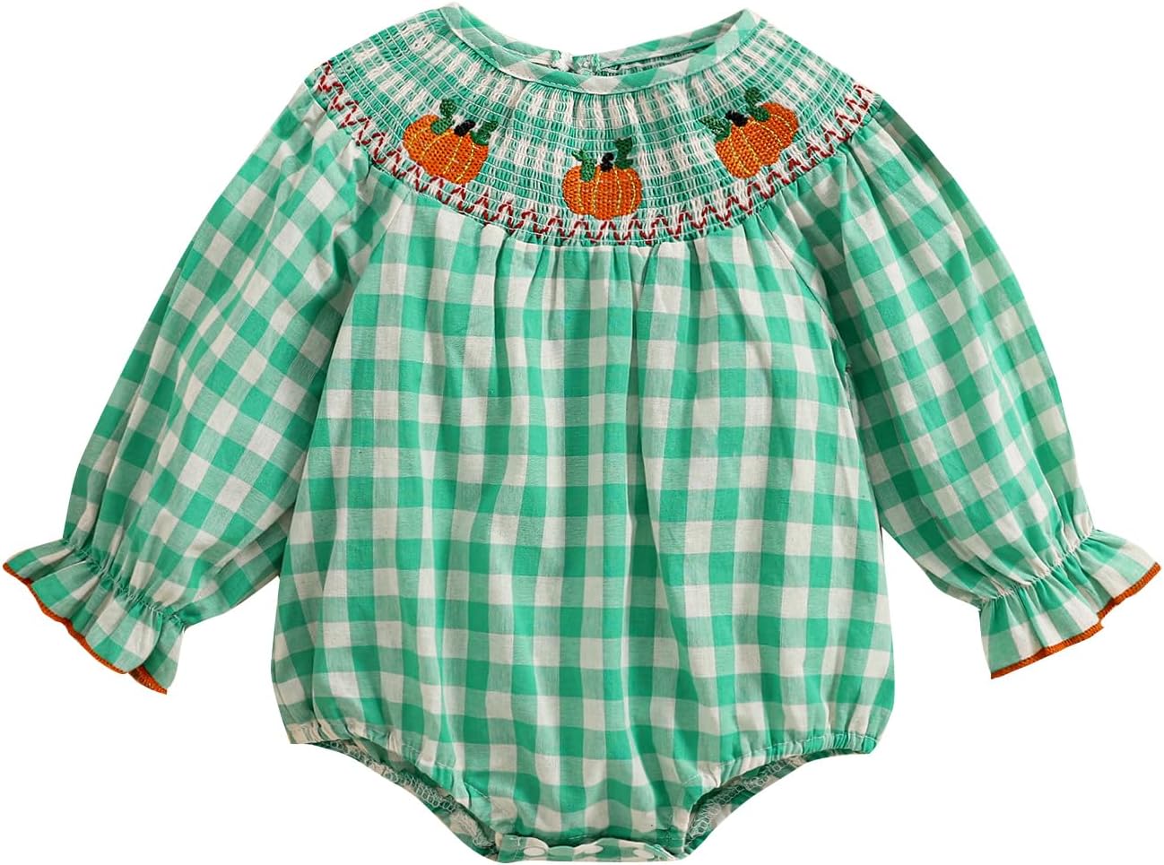 Pumpkin Plaid Romper Hello Pumpkin Baby Festive Bestie Sp Halloween Softy ToddlerRowsrows