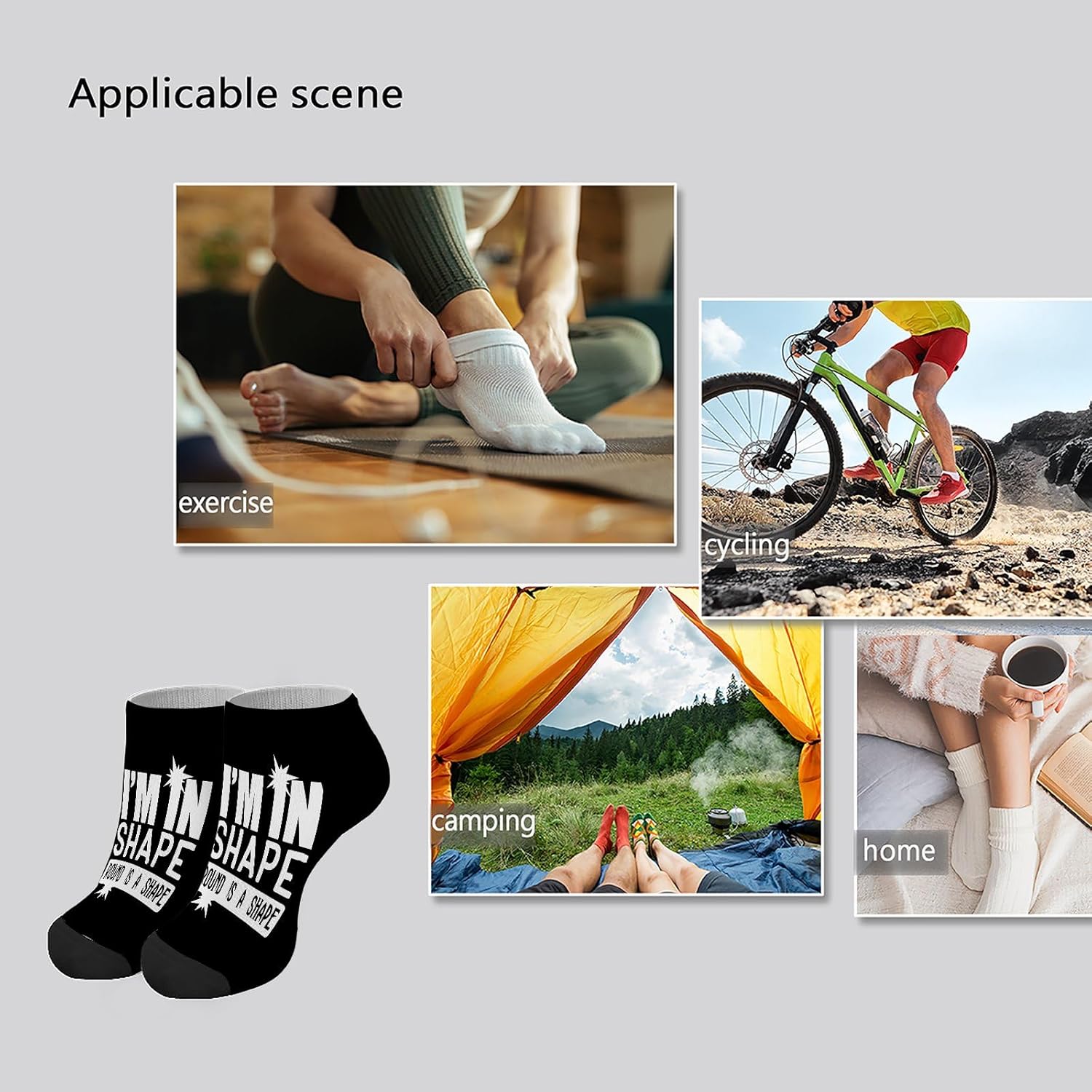 Im In Shape Round Is A Shapes Mens Athletic Socks Liner