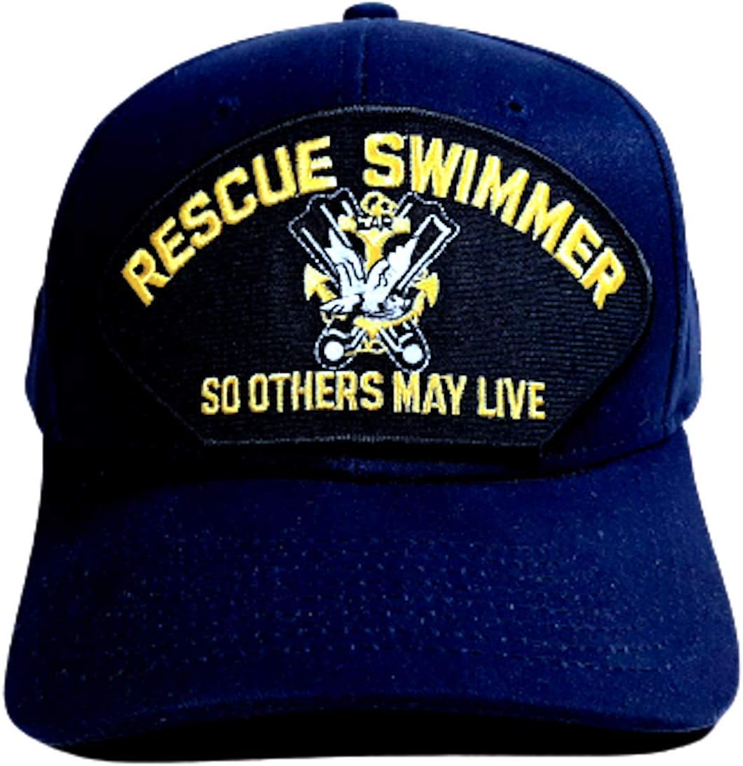Rescue Swimmer So Others May Live Cotton Patch Hat Ball Cap Blue adult