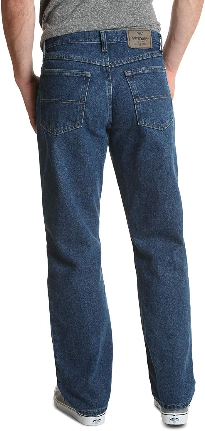 Wrangler Authentics Mens Classic 5-Pocket Relaxed Fit Cotton Jean