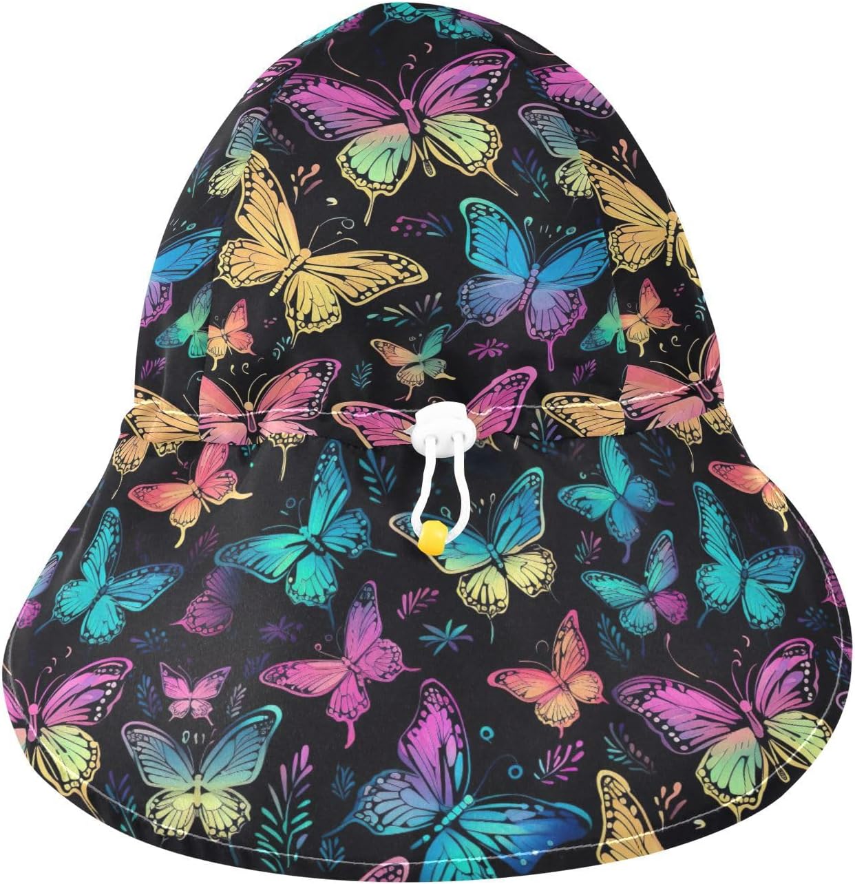 Emelivor Baby Rainbow Sunhat 50 UPF Adjustable for Treasure Buckle