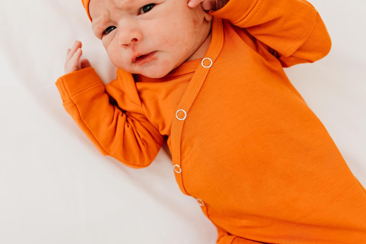 Copper Pearl Knotted Newborn Sleepers