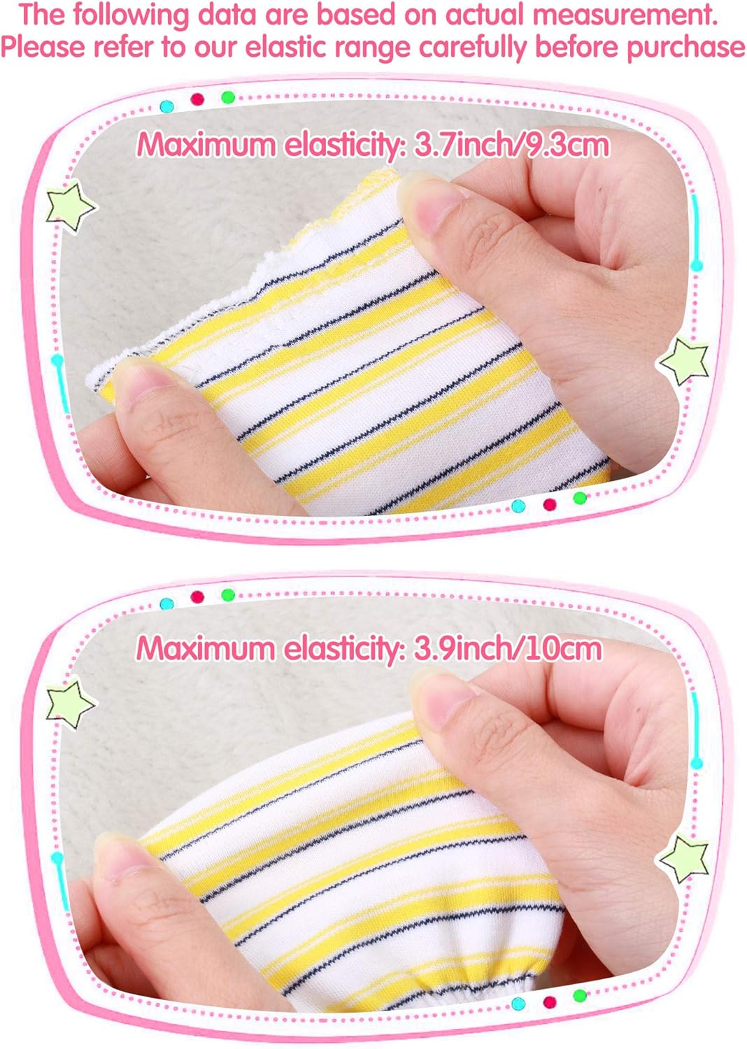 Geyoga 24-Piece Newborn Baby Mittens Girls Boys