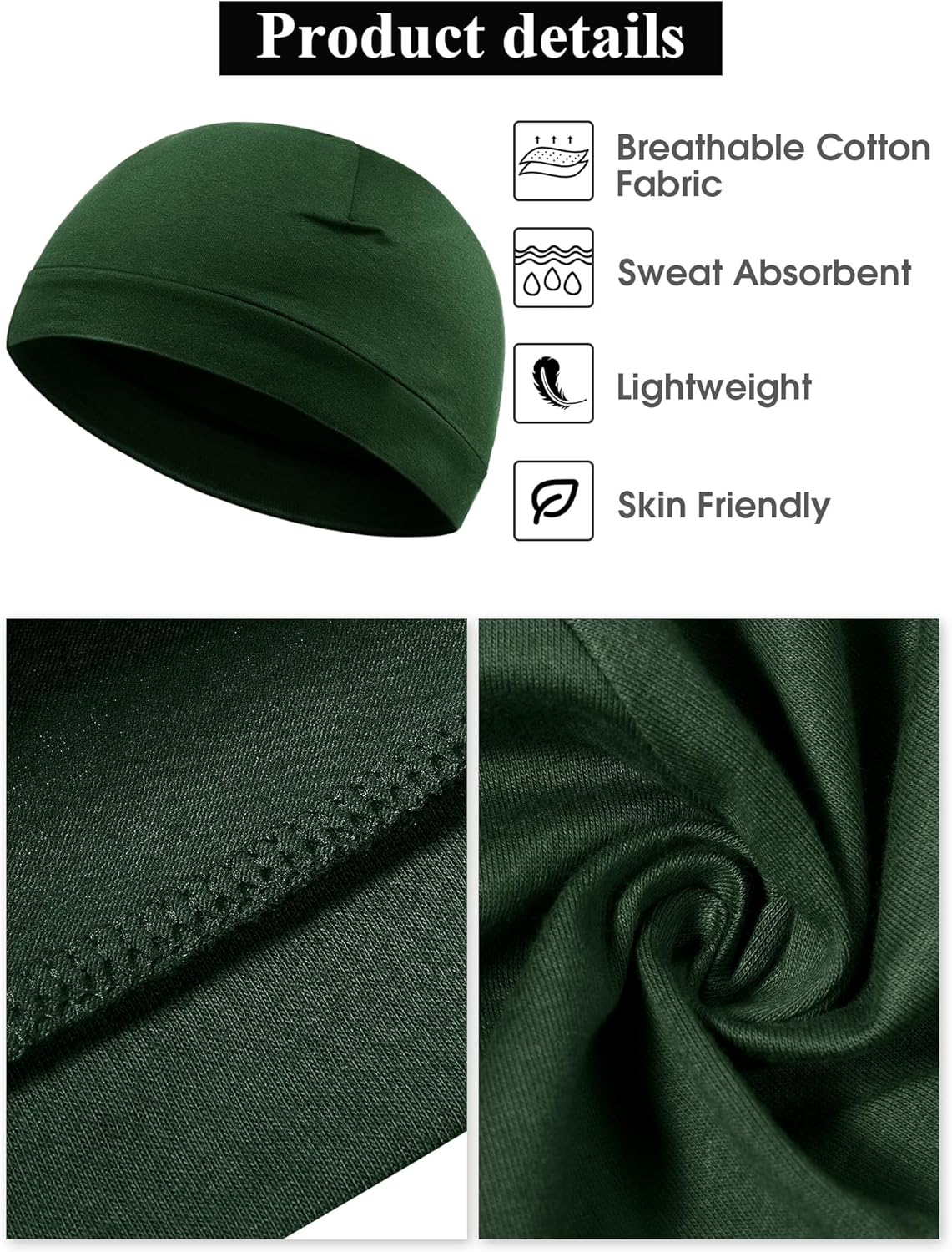 Syhood 4-Piece Skull Caps