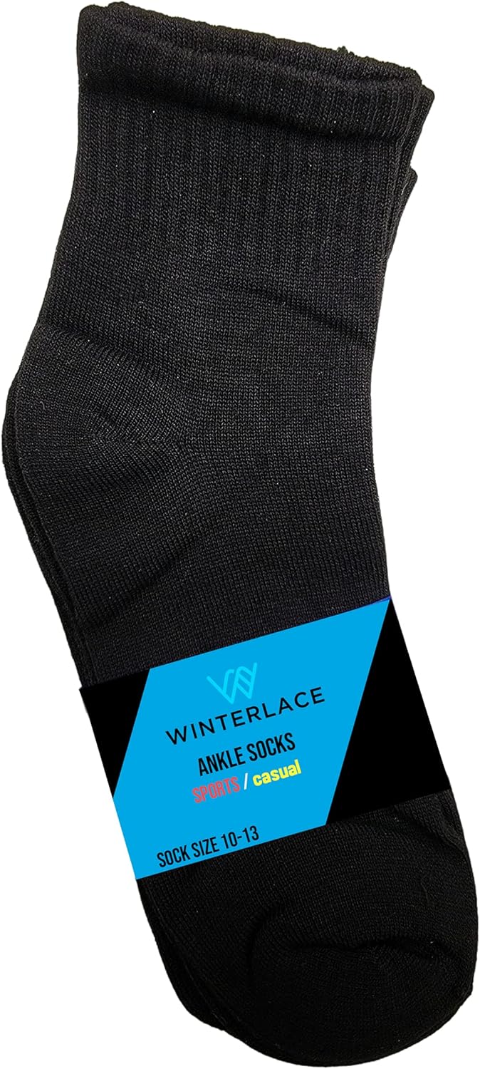 Winterlace Casual Athletic Ankle Socks 48-Pair Pack
