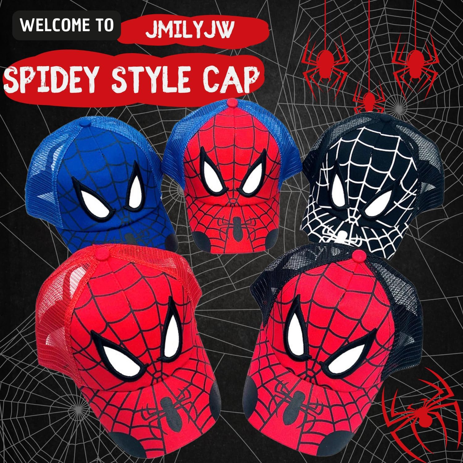 Unisex Kids Spidey-Style Baseball Hat