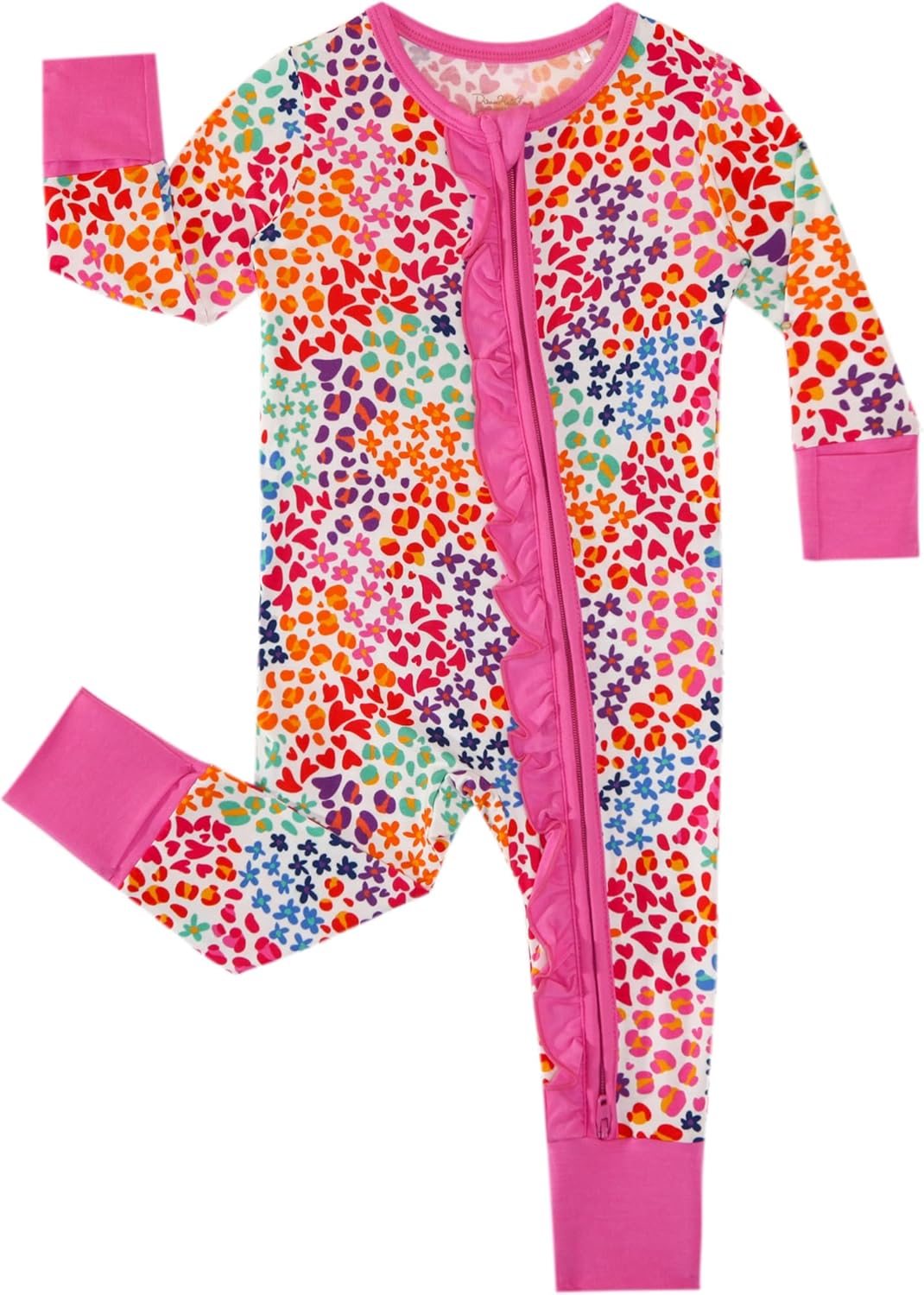 DREAMHALO Baby GirlRomper 2-Way Zipper Visco BAMBOO ROMPER