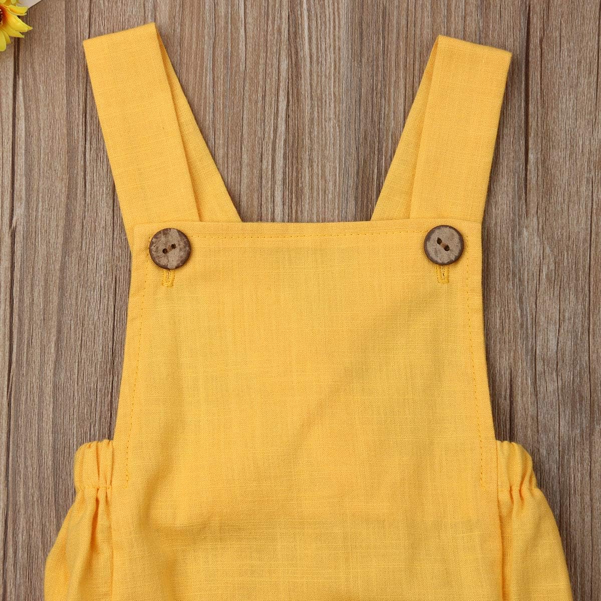 Unisex Solid Color Romper for Babies