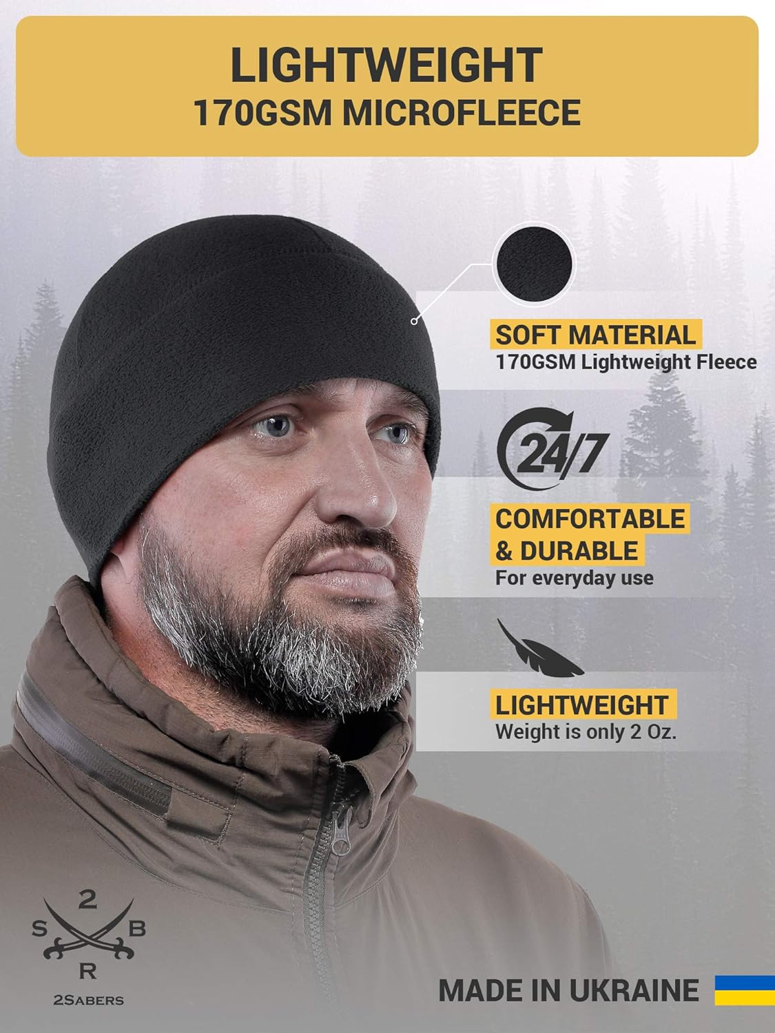 2SABERS Warm Fleece Hat Lightweight beanie for Men Women Straight Outta Enjoy