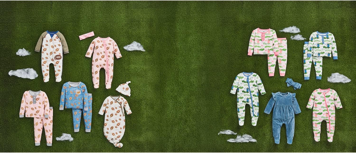 Mud Pie Baby Girl Sleeper Set - Adorable Navy Ruffle