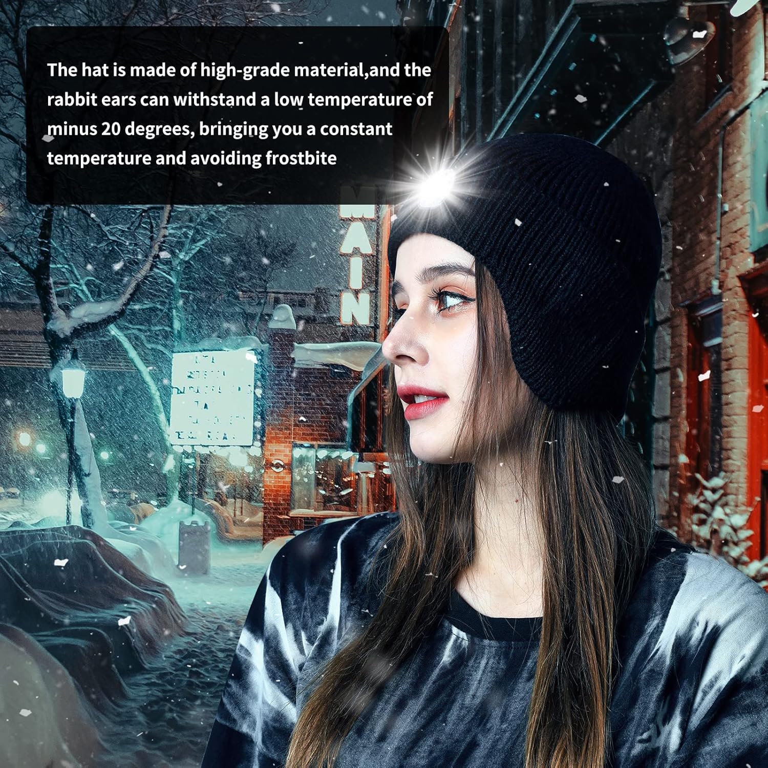 Winter Warmth Lit-Up Beanie Hat for Gifts