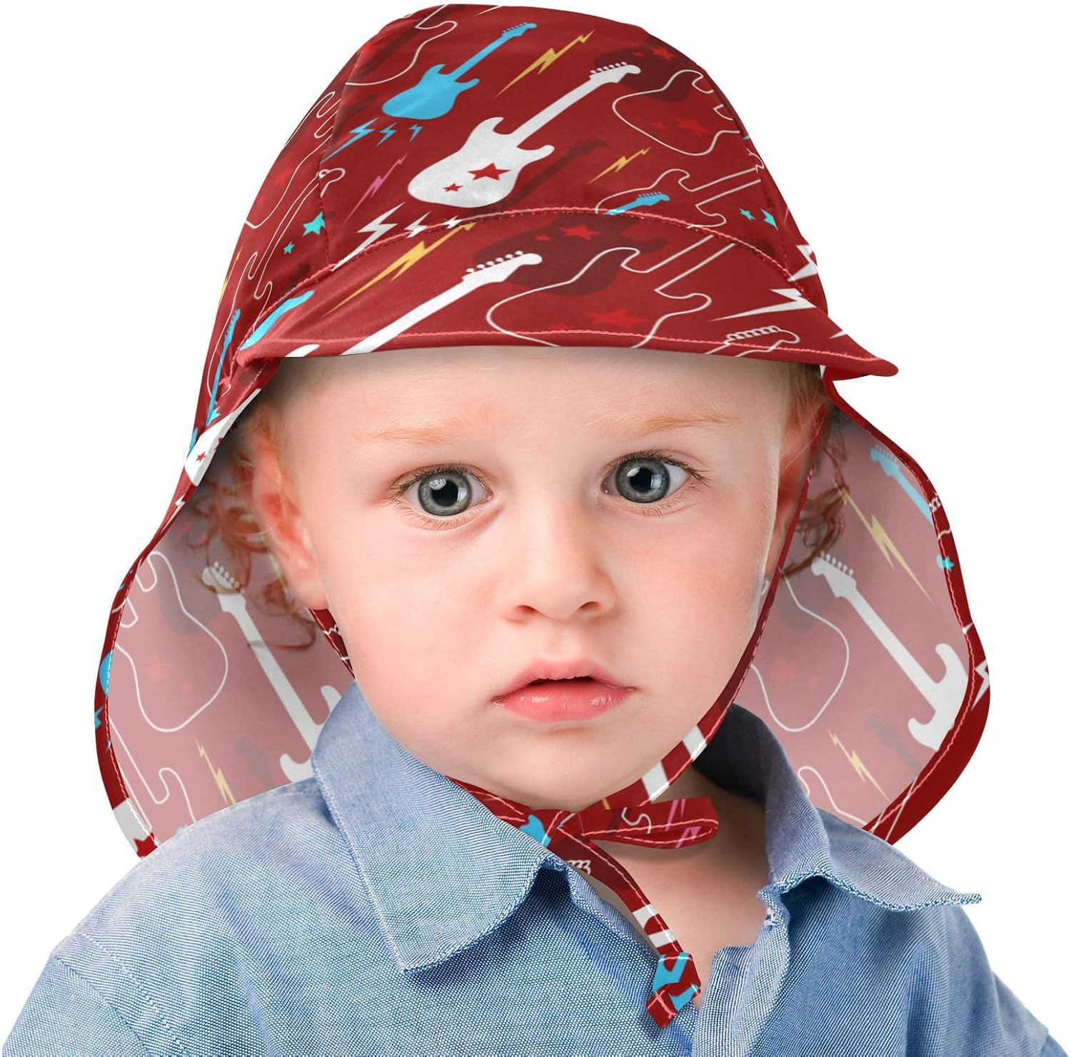PigSaly Adjustable Toddler Sun Hat Bucket with Wide Brim