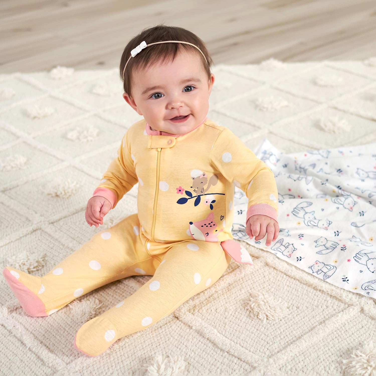 Perfect for Sleepies Gerber Foxy Cute Blanket