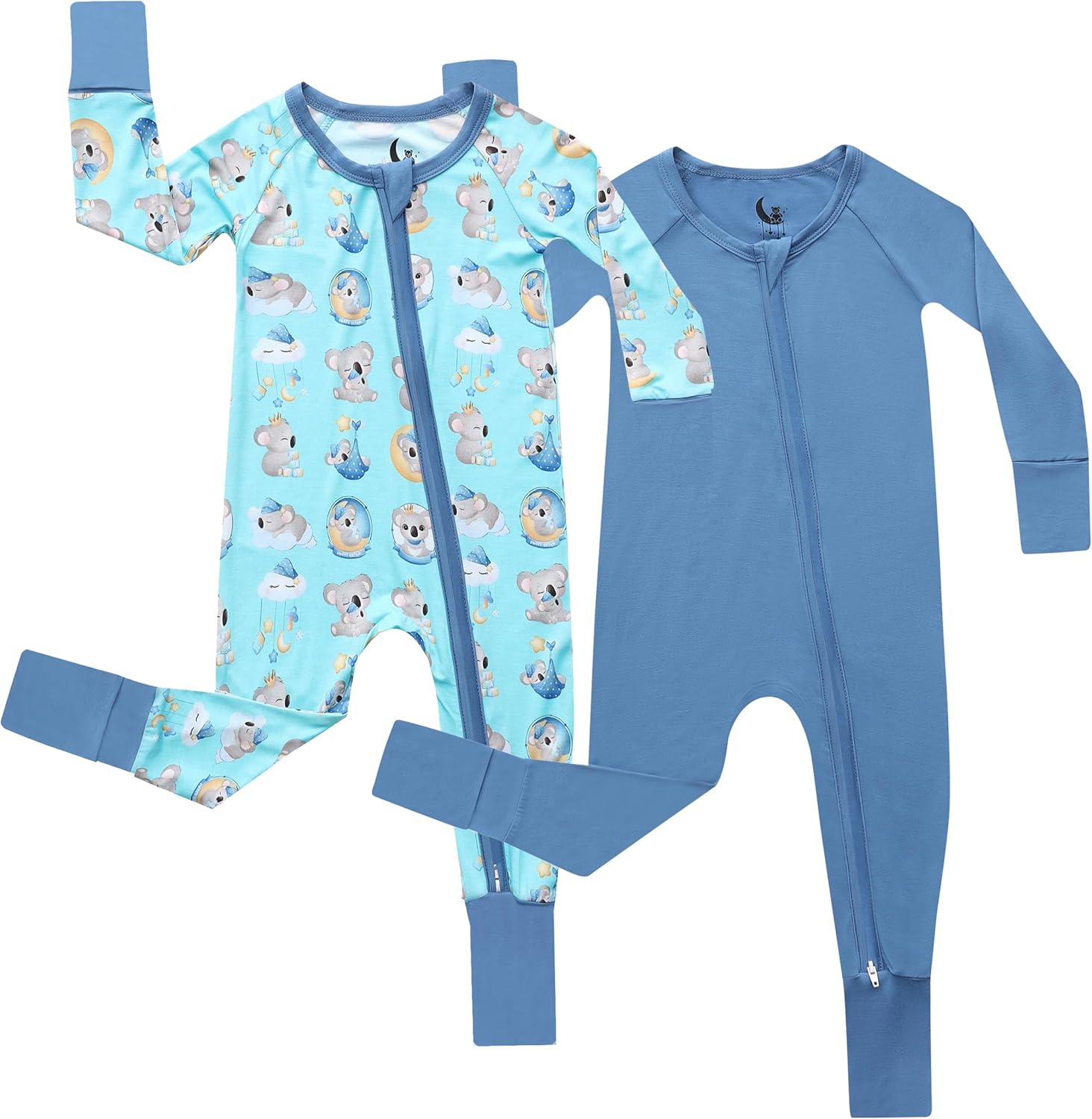 2-Pack Bamboo Viscose Baby Sleepers