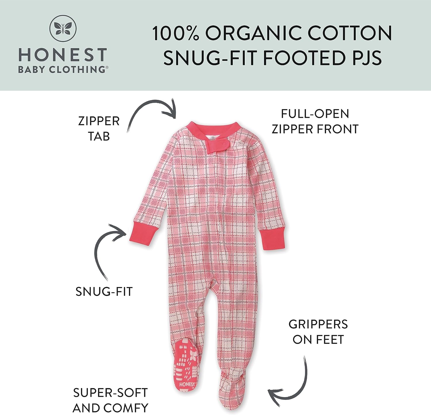 HonestBaby Unisex Baby Pajamas