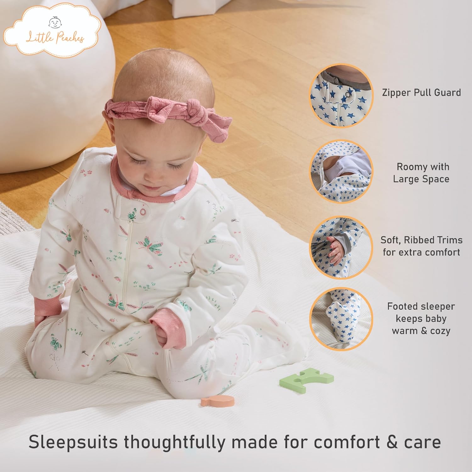 4-Piece Cozy Sleepwear Set for Babies