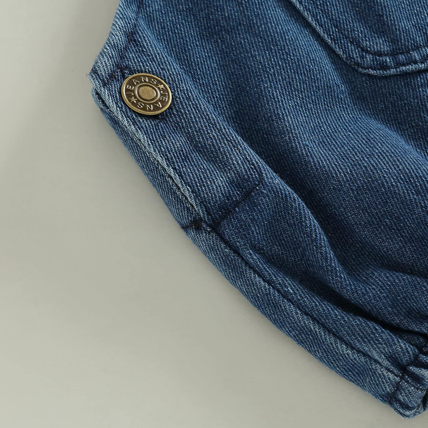 BULINGNA Boys and Girls Denim Romper for Summer