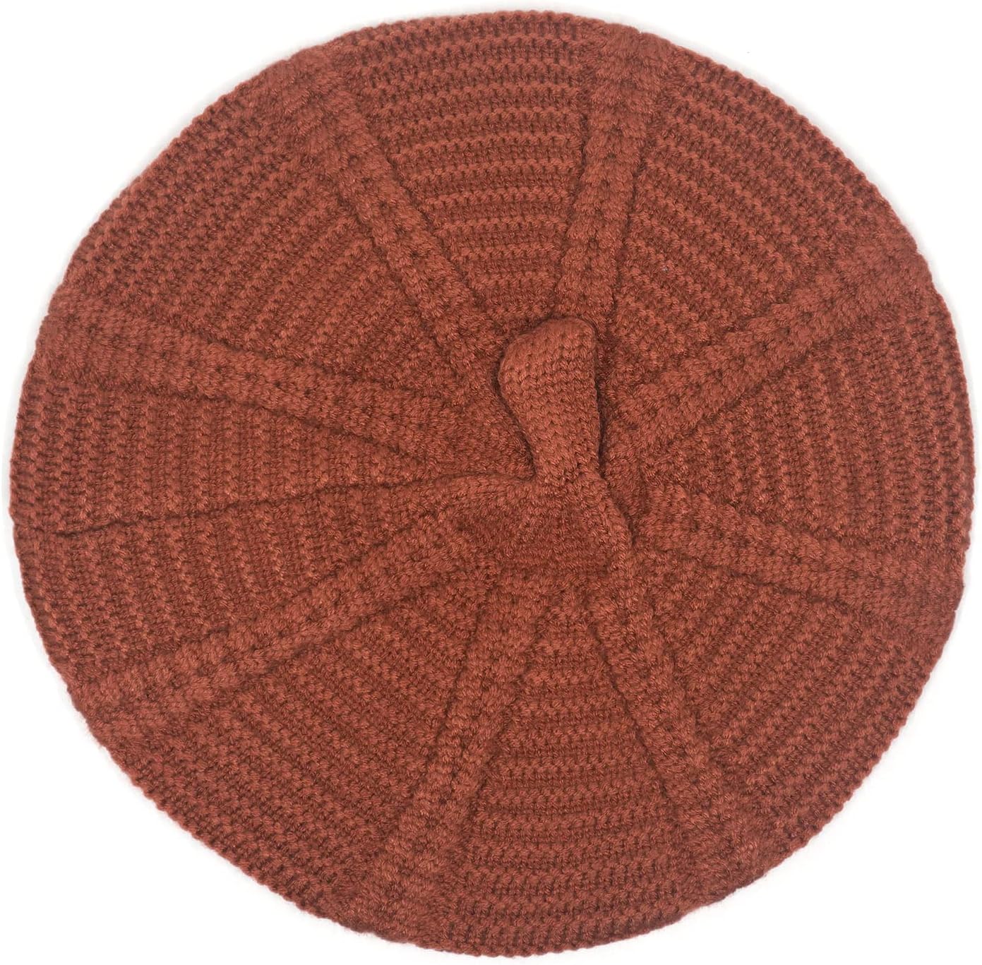 Little Girls Beret Hat Faux Fur Knit Cap for Kids