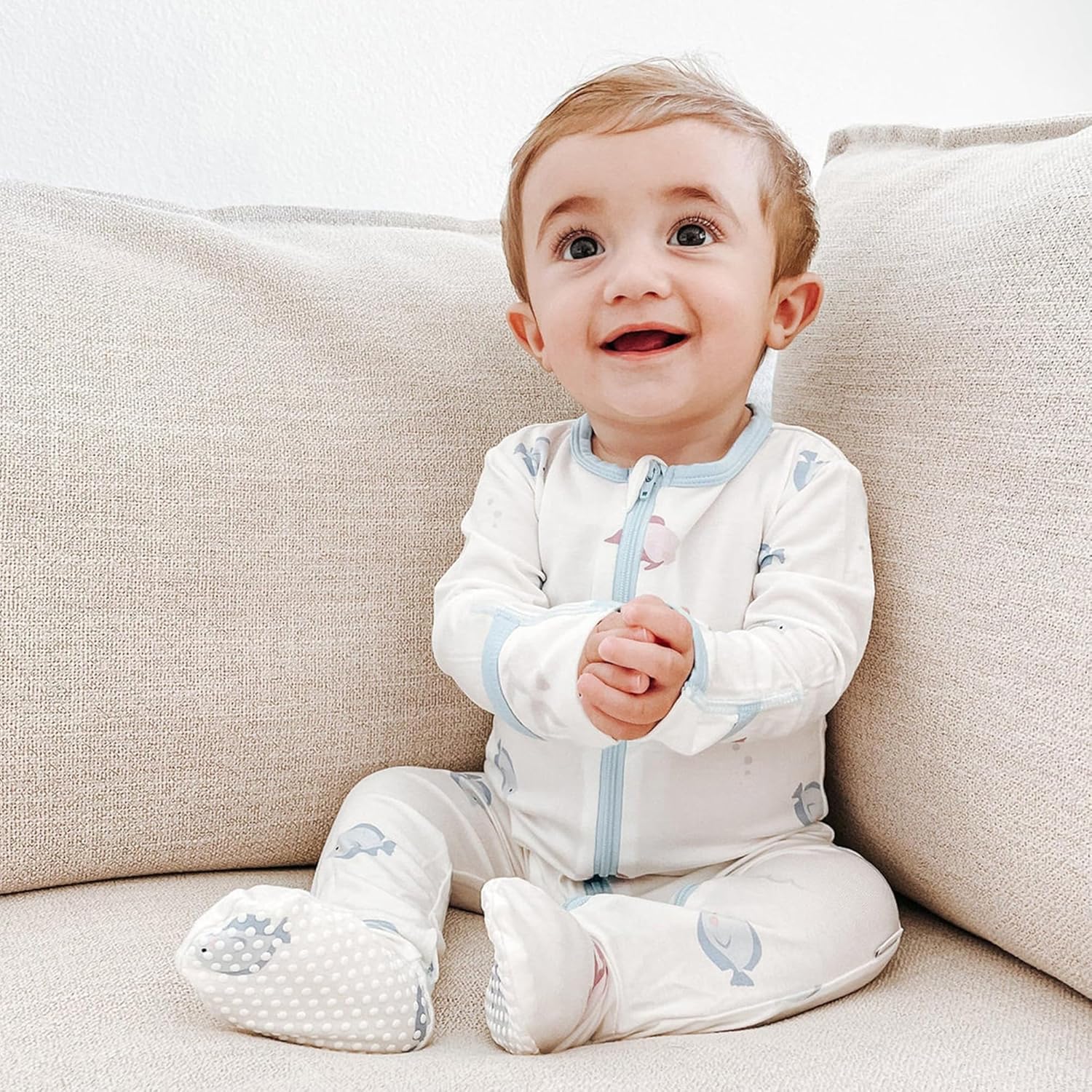 Bamboo Little Soft Footie Pajamas for Babies