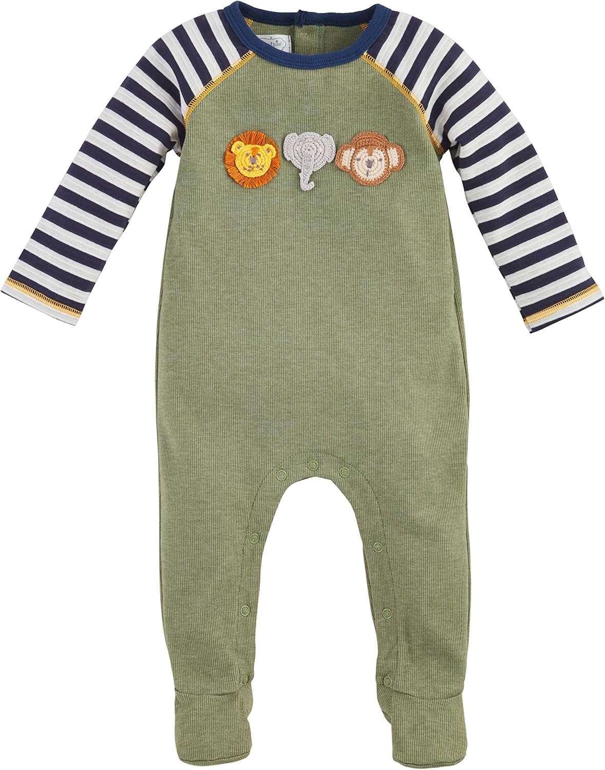 Safari-Crocheted Baby Sleepers Set for Girls