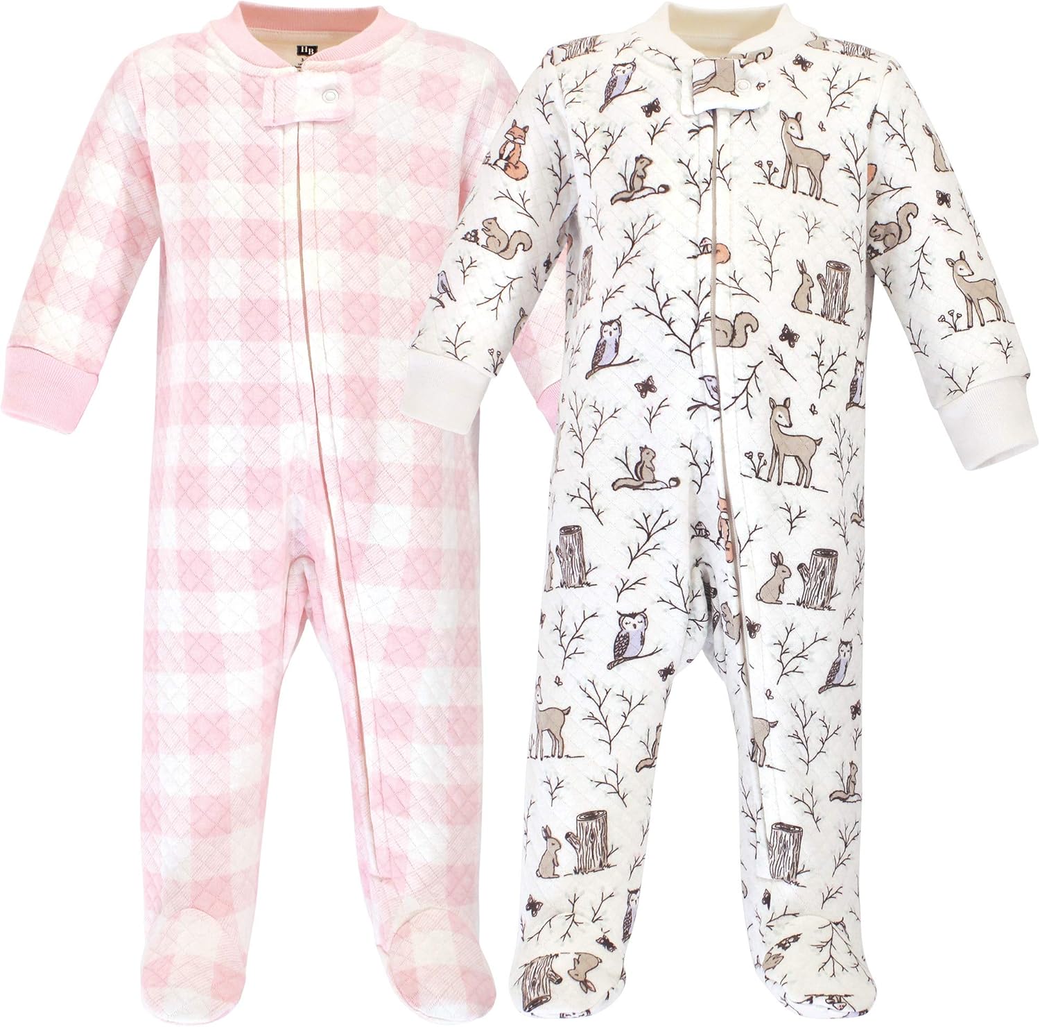Hudson Baby Quilted C Premium Zipper Sleep Play Set