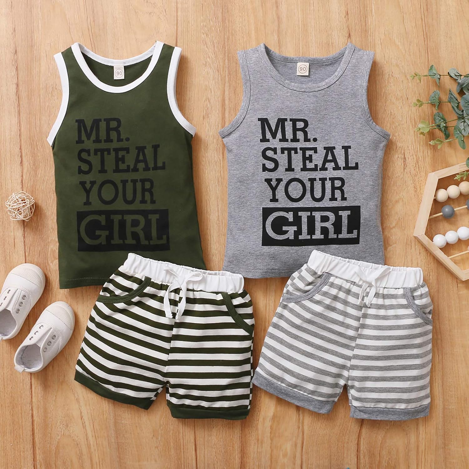 One Opening Toddler Boys Shorts Set